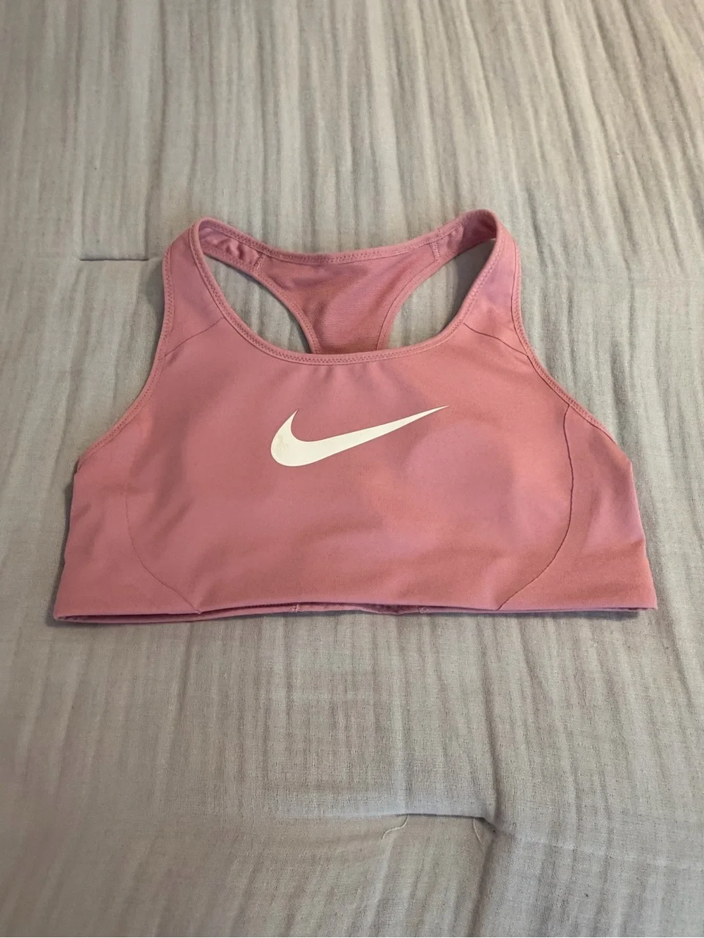 Nike Women’s Rose Pink Racerback Training Sports Bra - Underwire Free Sz M